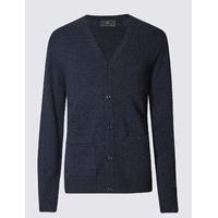 M&S Collection Pure Lambswool Cardigan