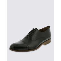 M&S Collection Luxury Leather Layered Lace-up Toe Cap Shoes
