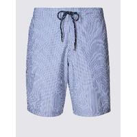 M&S Collection Quick Dry Striped Swim Shorts with Pocket