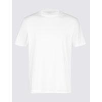 M&S Collection Pure Cotton Crew Neck T-Shirt