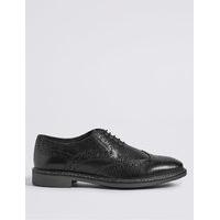 ms collection leather brogue shoes