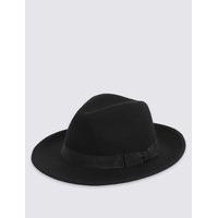 ms collection pure wool fedora with stormwear