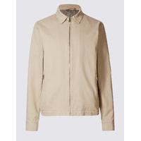 M&S Collection Pure Cotton Jacket with Stormwear