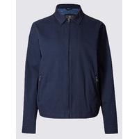 M&S Collection Pure Cotton Jacket with Stormwear