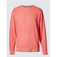 M&S Collection Pure Cotton Textured Jumper