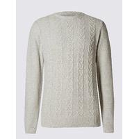 M&S Collection Pure Cotton Textured Jumper