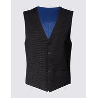 ms collection charcoal regular fit waistcoat