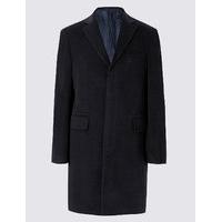 ms collection wool rich overcoat with thinsulate