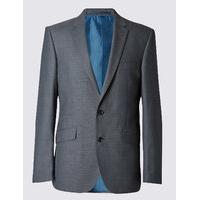ms collection grey tailored fit jacket
