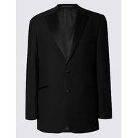 M&S Collection Luxury Black Regular Fit Wool Jacket