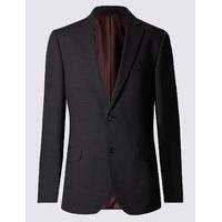 M&S Collection Charcoal Regular Fit Jacket