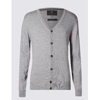 ms collection merino wool blend tailored fit cardigan