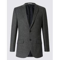 M&S Collection Grey Textured Regular Fit Jacket