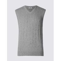 ms collection pure cotton textured slipover jumper