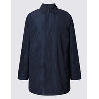 M&S Collection Collared Neck Mac with Stormwear