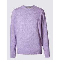 ms collection pure cotton crew neck jumper