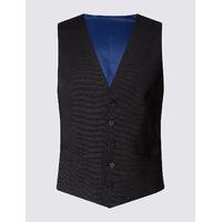 ms collection charcoal slim fit waistcoat