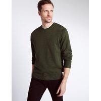 M&S Collection Pure Cotton Crew Neck Jumper