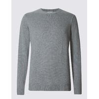 ms collection pure cotton crew neck jumper