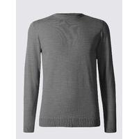 M&S Collection Pure Merino Wool Crew Neck Jumper