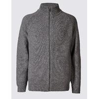 M&S Collection Pure Cotton Textured Jumper