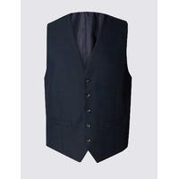 ms collection navy tailored fit waistcoat