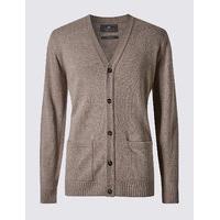 M&S Collection Pure Lambswool Cardigan