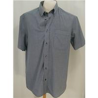 M&S Man, size M. navy and white, short-sleeved shirt