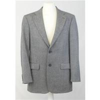 ms 40 inch chest grey mix pure new wool single breasted jacket