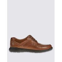 M&S Collection Wide fit Leather Lace-up Shoes