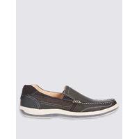 M&S Collection Leather Slip-on Shoes