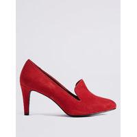 M&S Collection Wide Fit Suede Stiletto Court Shoes