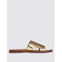 M&S Collection Leather Cut Out Mule Shoes