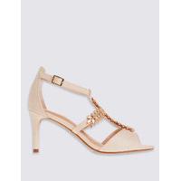 M&S Collection Stiletto T-Bar Sandals with Insolia Flex