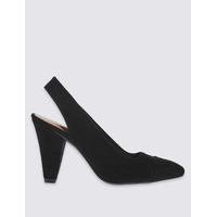 M&S Collection Angular Heel Slingback Court Shoes