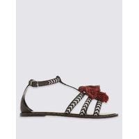 M&S Collection Leather Tassel Sandals