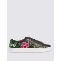 M&S Collection Flatform Embroidered Trainers