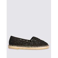 M&S Collection Lace Espadrilles with Insolia Flex