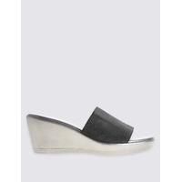 ms collection wedge heel mule sandals with insolia