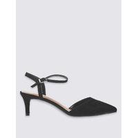 M&S Collection Wide Fit Kitten Heel Sandals with Insolia