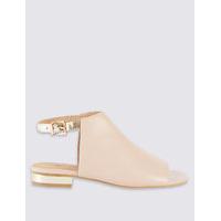 M&S Collection Block Heel High Vamp Sandals