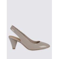 M&S Collection Cone Heel Slingback Court Shoes