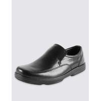 M&S Collection Extra Wide Leather Shoes with Freshfeet