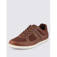 M&S Collection Leather Lace-up Trainers