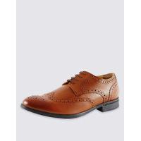 M&S Collection Leather Brogue Shoes with Airflex