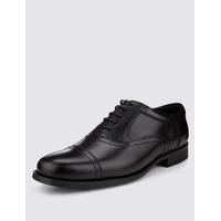 ms collection extra wide fit leather oxford lace up shoes