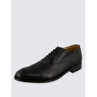 M&S Collection Luxury Leather Brogue Shoes