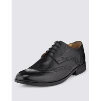 M&S Collection Leather Brogue Shoes with Airflex