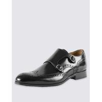 M&S Collection Leather Brogue Shoes