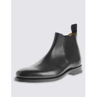 M&S Collection Leather Pull On Chelsea Boots